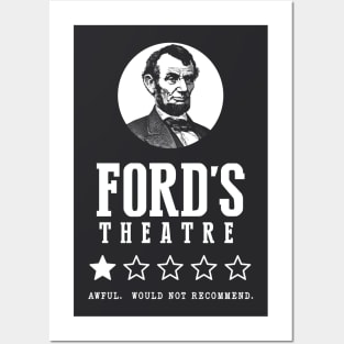 Abraham Lincoln Ford Theatre 1 Star Review Posters and Art